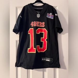 49ers Super Bowl LVIII Purdy Jersey. Child Small. Wore once.